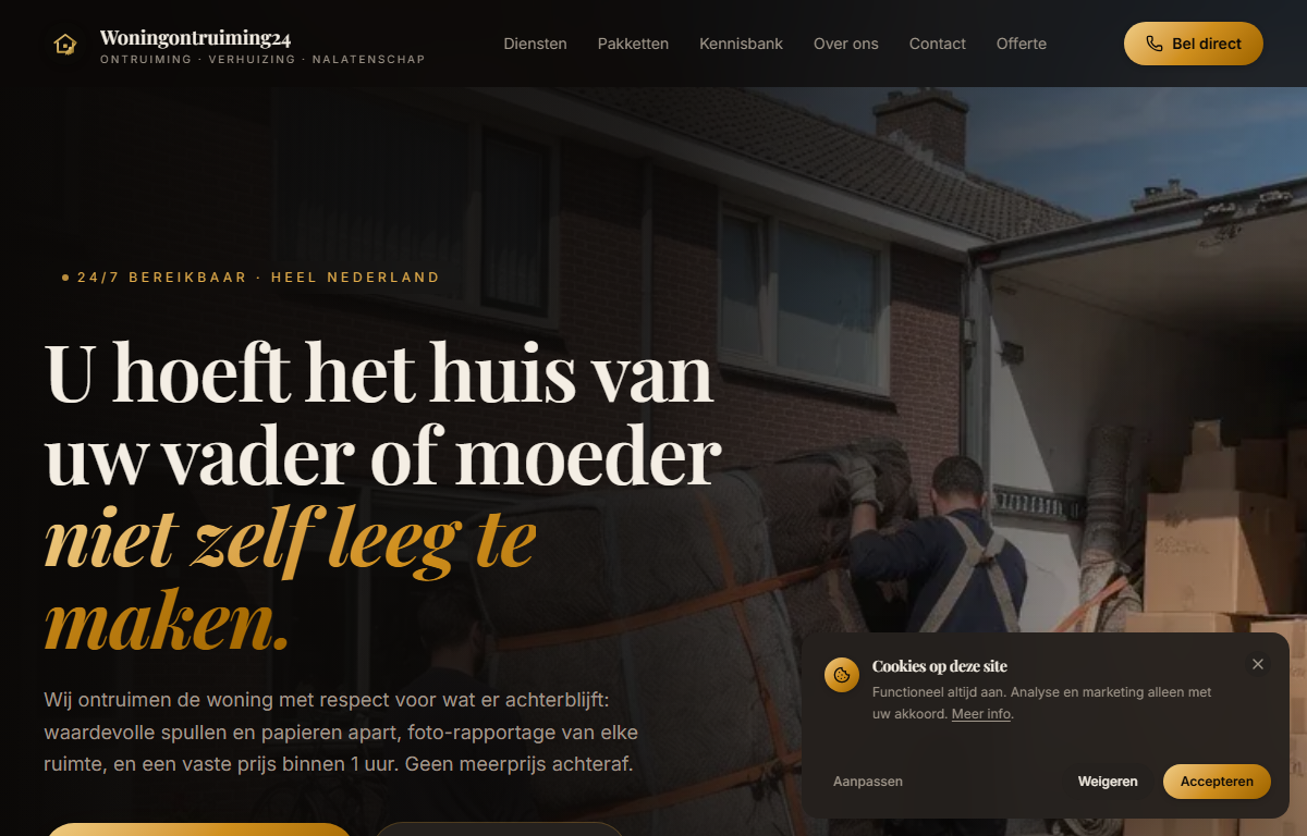 De website woningontruiming24.com