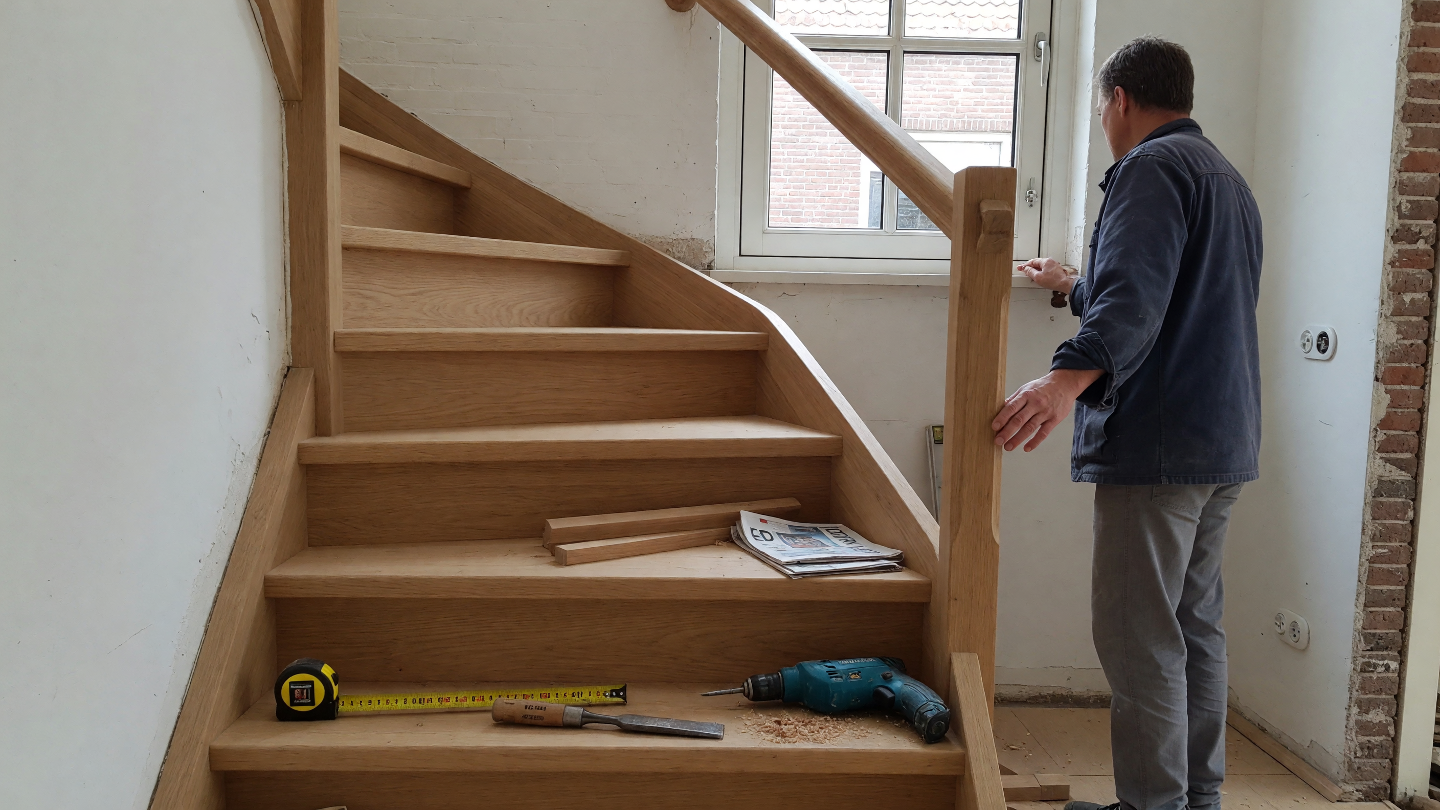 Trappen maken en plaatsen
