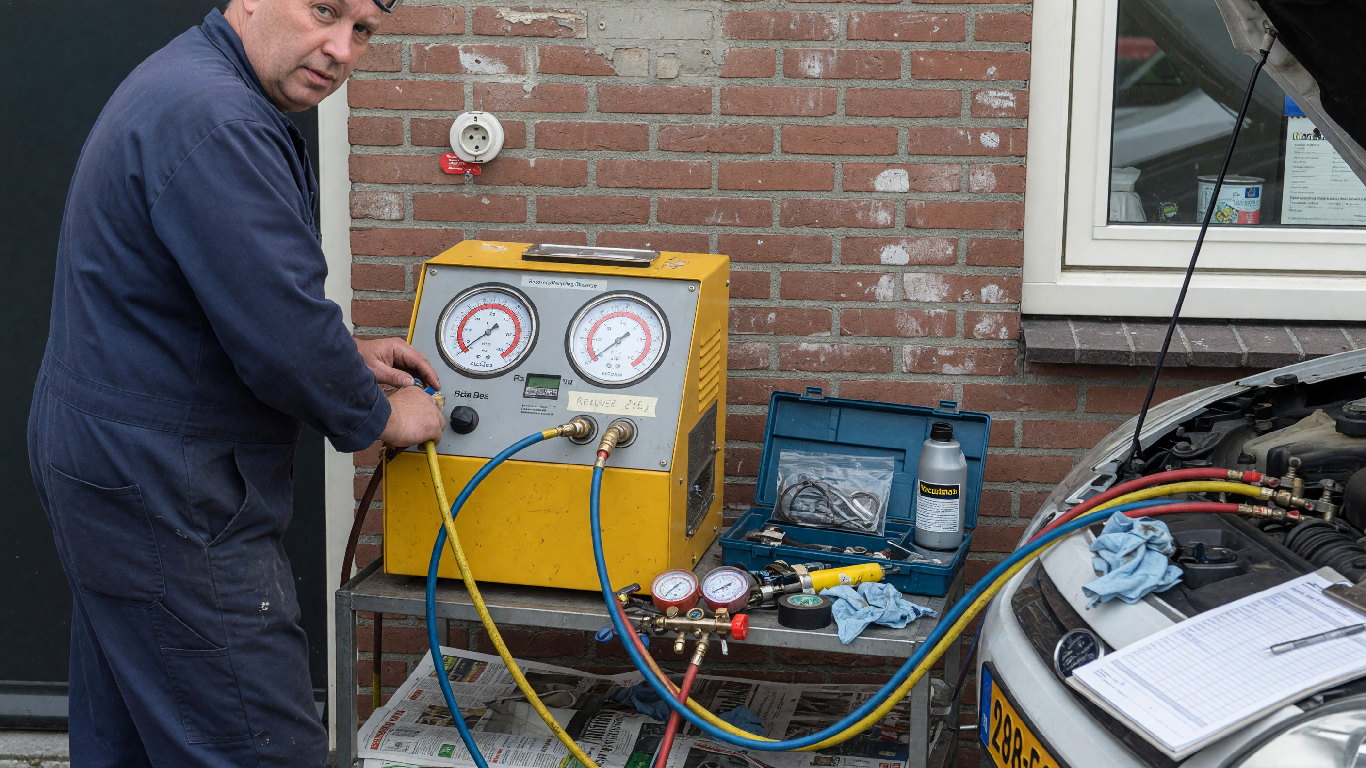 Airco-service door Garage De Brug