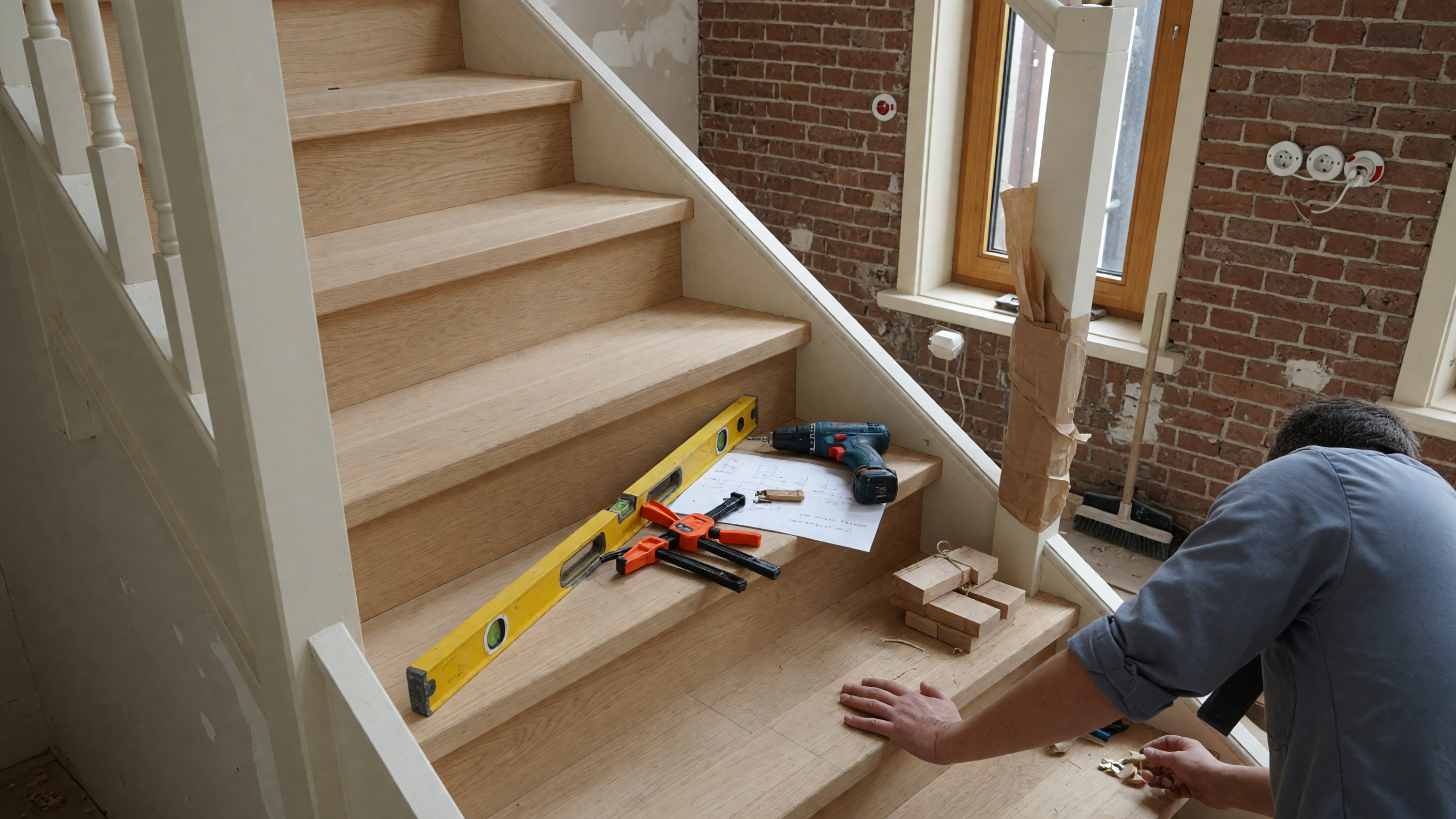 Trappen maken en plaatsen door Houtwerk De Krul