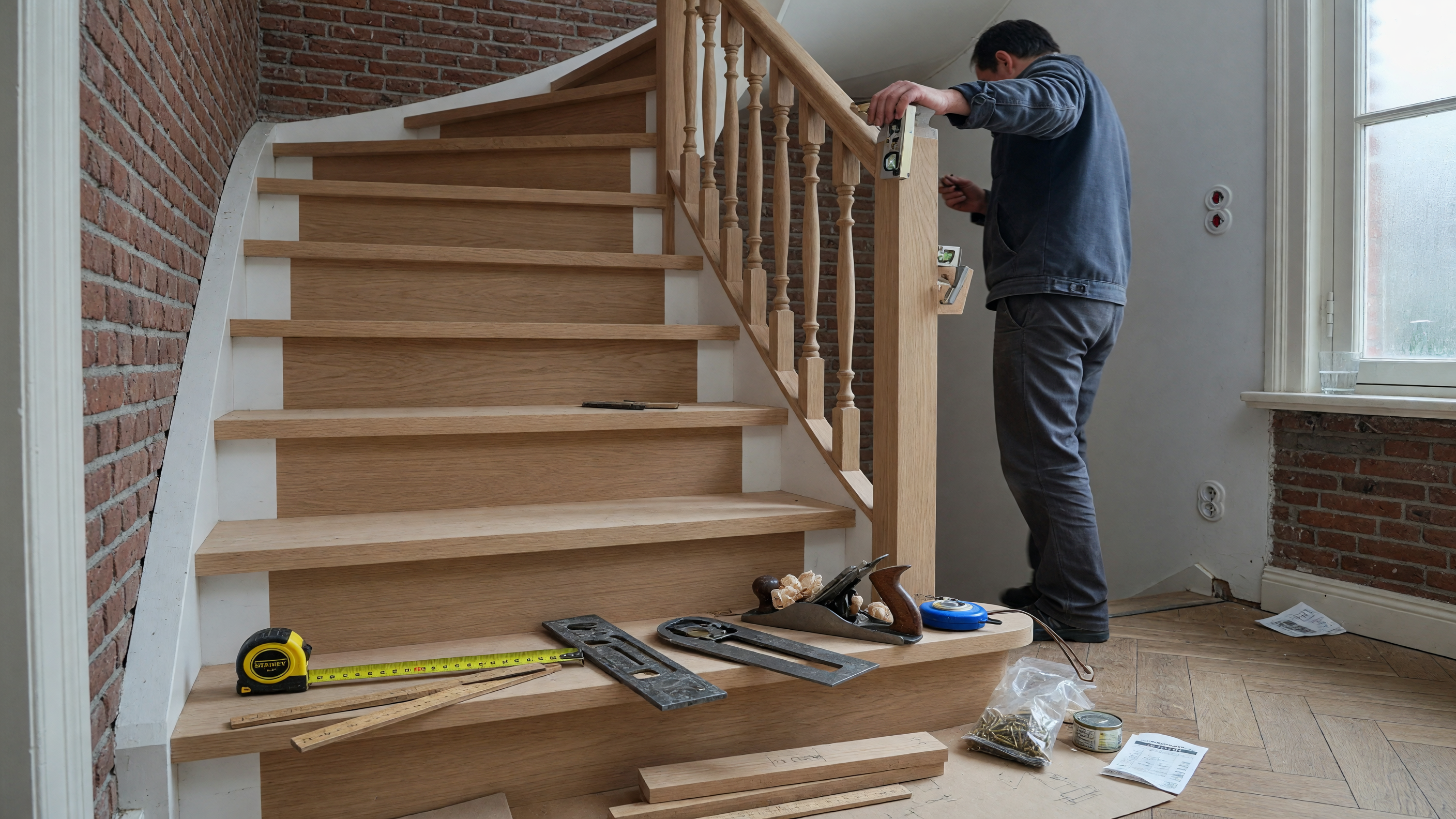 Trappen maken en plaatsen door Timmerbedrijf Oldenhove
